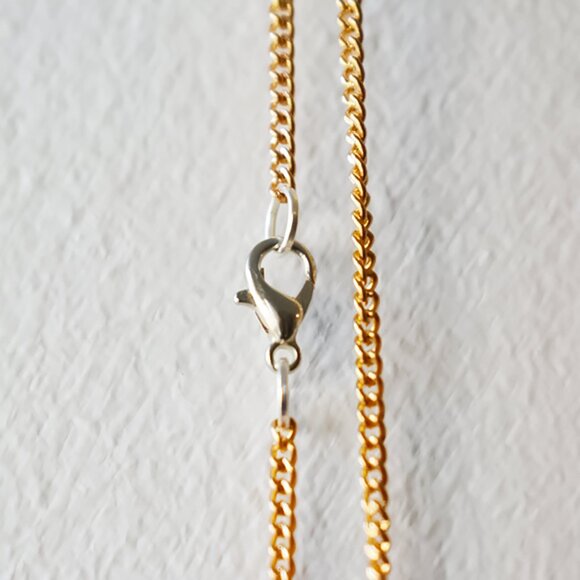 Gold Celestial Solar Sun Pendant Necklace - Picture 3 of 4